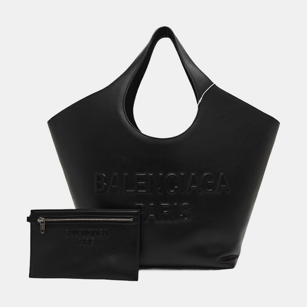 Calfskin Top Handle Bag Black