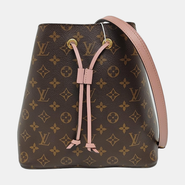 NÉONOÉ MM Monogram Coated Canvas Brown