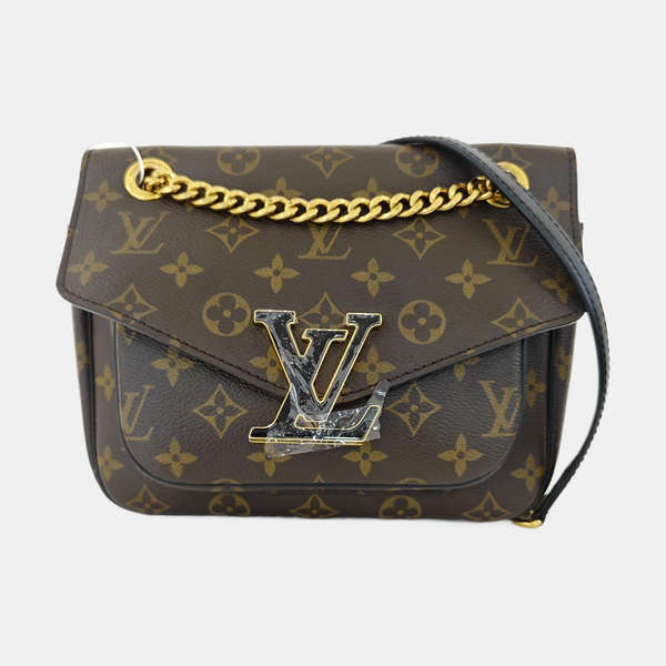 PASSY Monogram Coated Canvas Brown