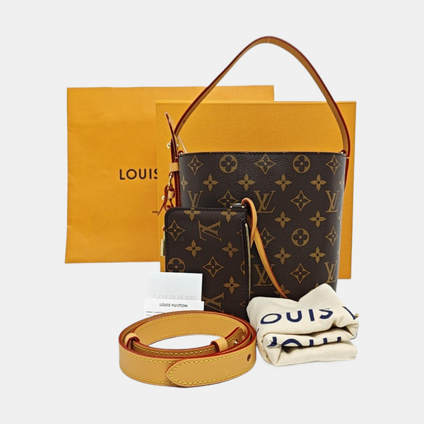 ALL IN BB Monogram Coated Canvas Brown