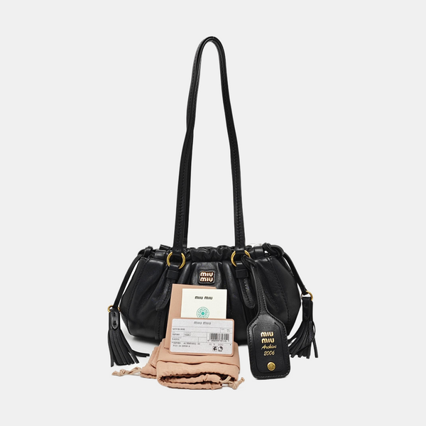 Lambskin Shoulder Bag Black