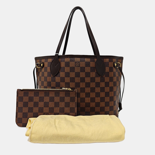 NEVERFULL PM Damier Ebene Coated Canvas Brown