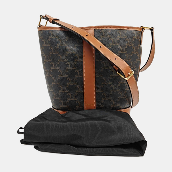 TRIOMPHE CANVAS Small Coated Canvas Brown