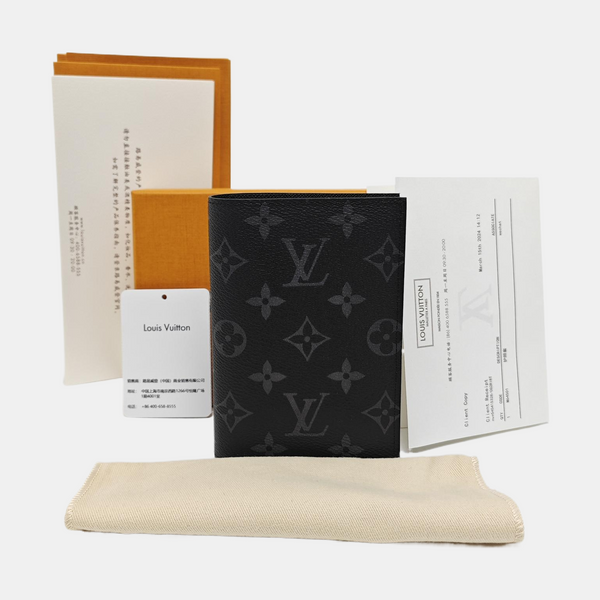 Monogram Coated Canvas Wallet Gray