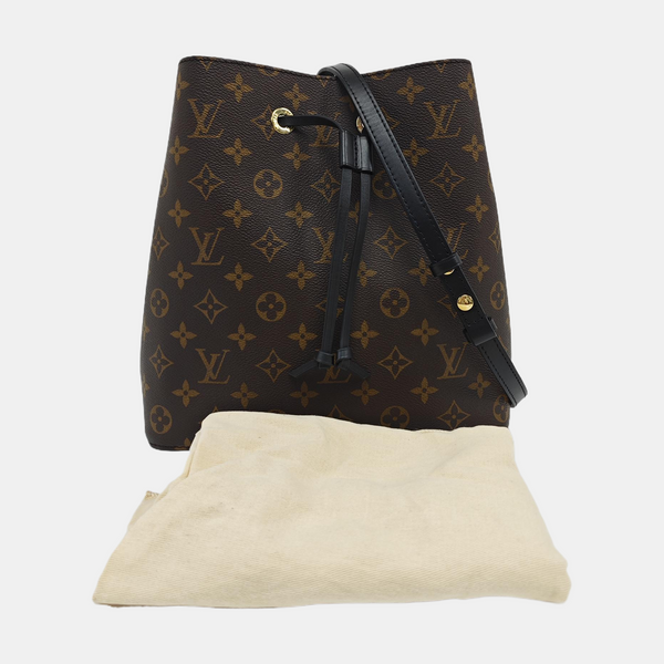 NÉONOÉ MM Monogram Coated Canvas Brown