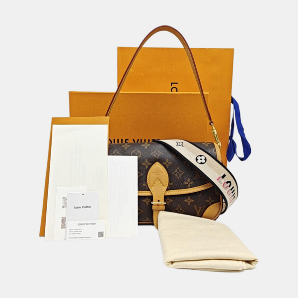 DIANE Monogram Coated Canvas Brown