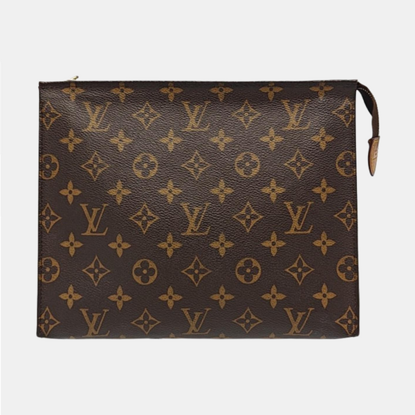 TOILET POCKET 26 Monogram Coated Canvas Brown