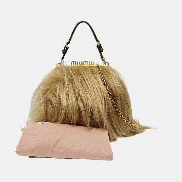 Special Material Shoulder Bag Brown