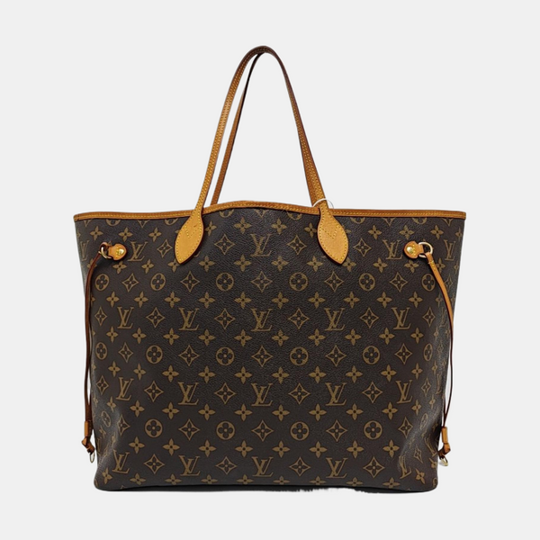 NEVERFULL GM Monogram Coated Canvas Brown
