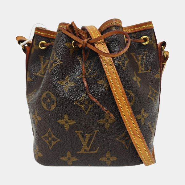 NÉONOÉ Nano Monogram Coated Canvas Brown