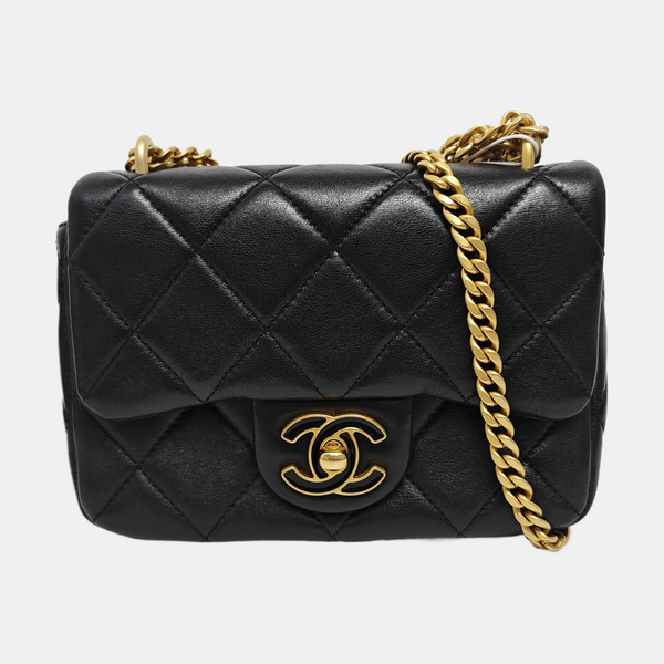 CLASSIC FLAP Small Quilted Lambskin Black