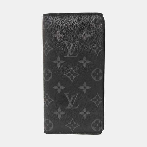 BRAZZA Monogram Coated Canvas Black Wallet