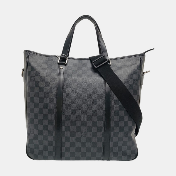 TADAO MM Damier Graphite Coated Canvas Gray