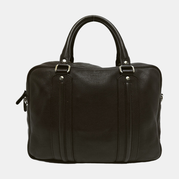Calfskin Top Handle Bag Brown