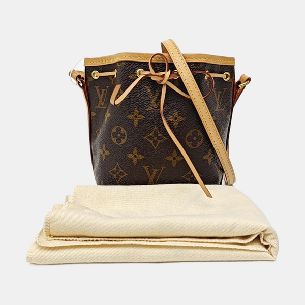 NÉONOÉ Nano Monogram Coated Canvas Brown