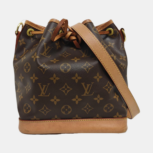 NOÉ BB Monogram Coated Canvas Brown