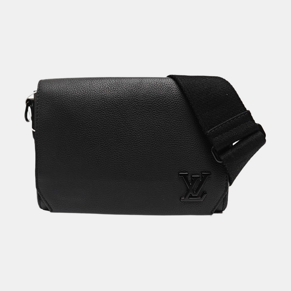 MESSENGER VOYAGE Calfskin Black