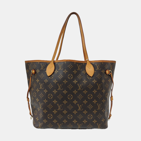 NEVERFULL MM Monogram Coated Canvas Brown