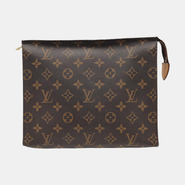 TOILET POCKET 26 Monogram Coated Canvas Brown