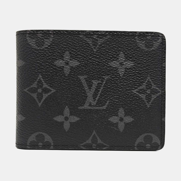 Monogram Coated Canvas Wallet Black