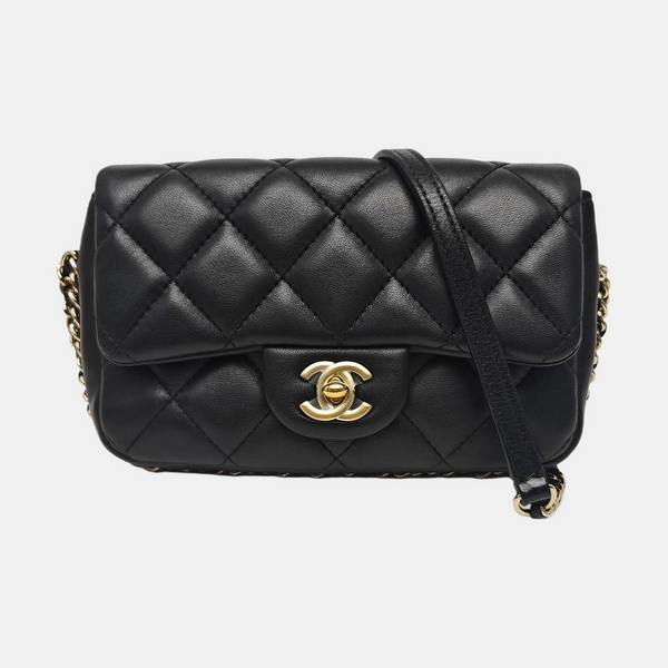 CLASSIC FLAP Mini Quilted Lambskin Black
