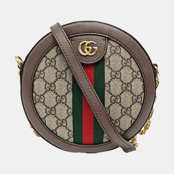 Ophidia Mini Monogram Coated Canvas Beige
