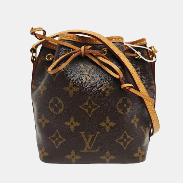 NÉONOÉ Nano Monogram Coated Canvas Brown