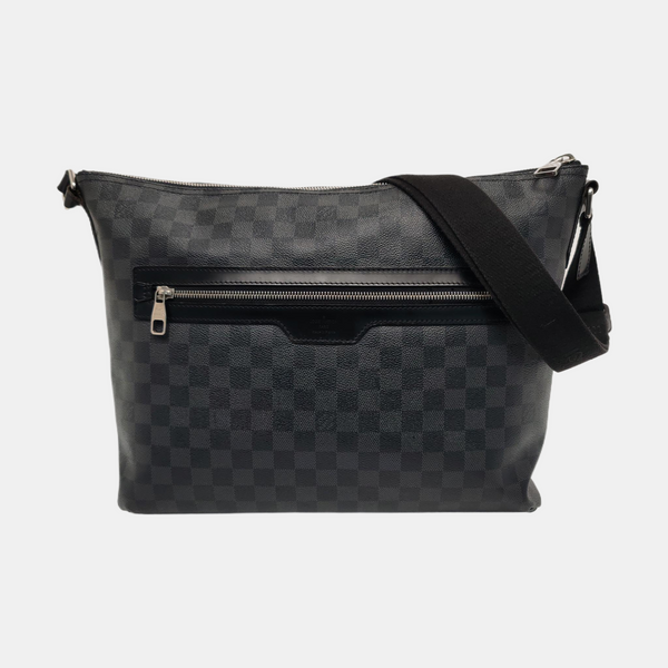Damier Graphite Coated Canvas Crossbody Bag Gray
