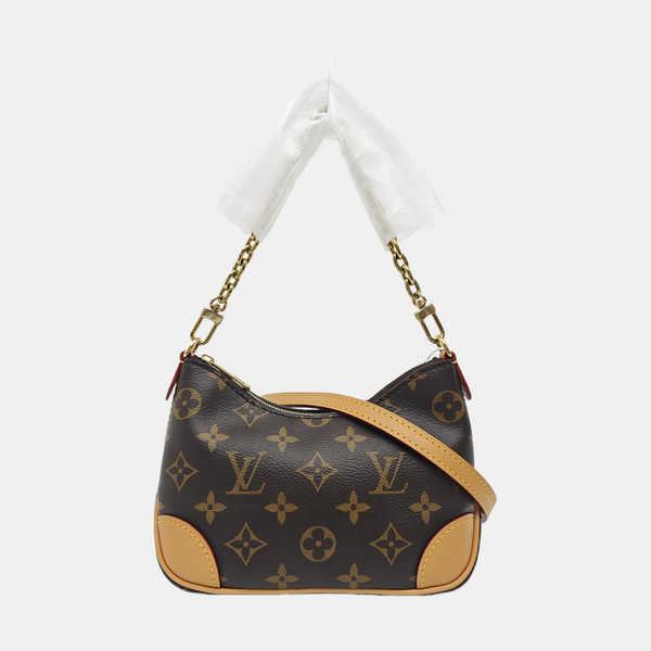 BOULOGNE Nano Monogram Coated Canvas Brown