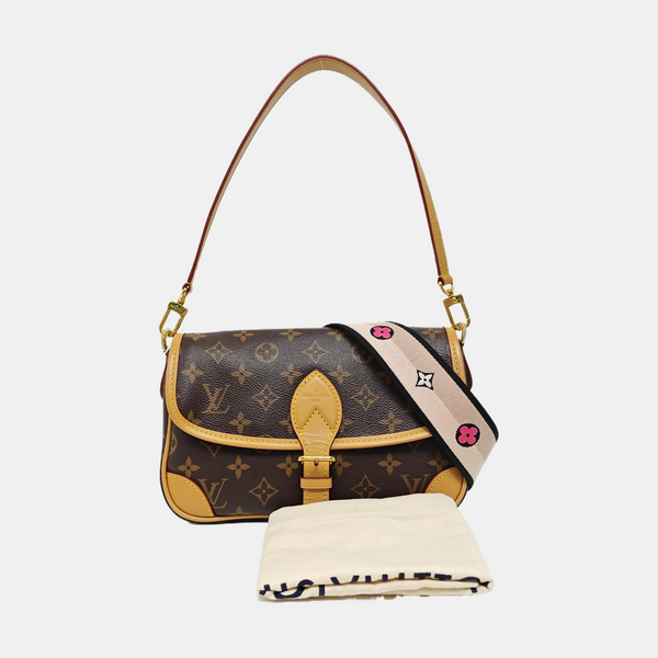 DIANE Monogram Coated Canvas Brown