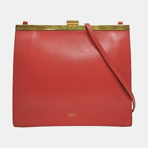 Authenticated pre-owned CLASP Mini Calfskin Red - Crossbody Bag at Looply