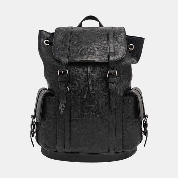 Monogram Calfskin Backpack Large Black