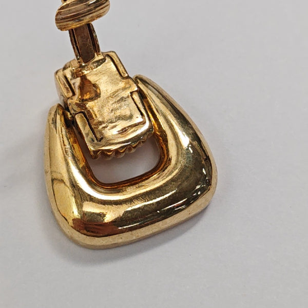 Metal Gold Clip On Earrings