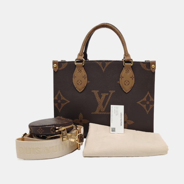 ONTHEGO PM Monogram Coated Canvas Brown