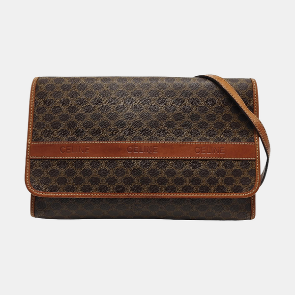 TRIOMPHE ROUND Coated Canvas Brown