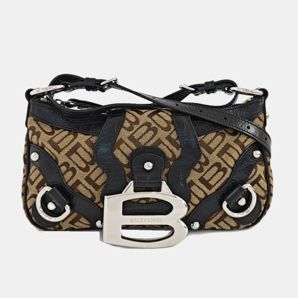 Le Cagole Small Fabric Brown