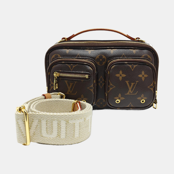 UTILITY Monogram Coated Canvas Brown