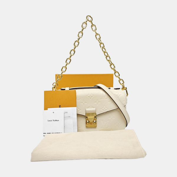 MÉTIS EAST WEST Monogram Calfskin Beige