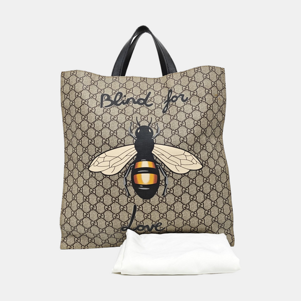 GG Supreme Monogram Coated Canvas Brown