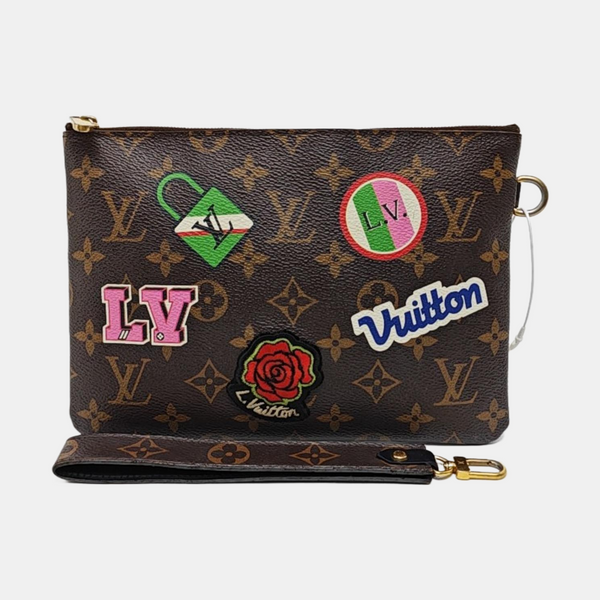 CITY Monogram Coated Canvas Brown