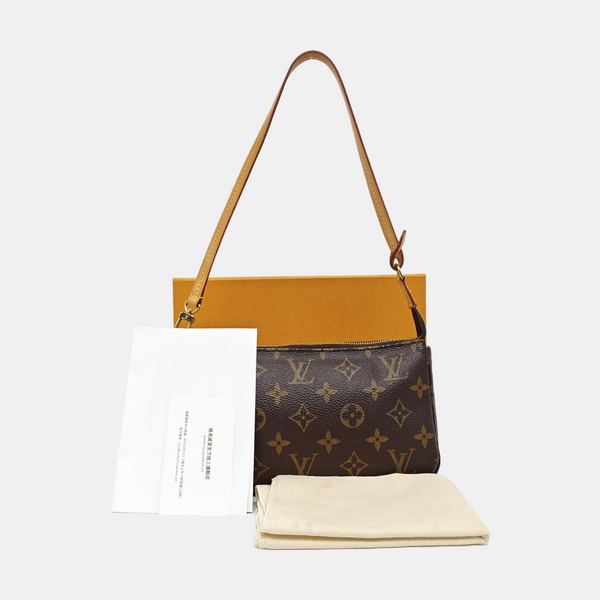 ACCESSOIRES GM Monogram Coated Canvas Brown