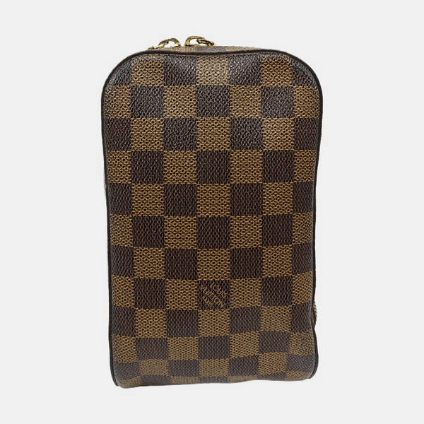 GÉRONIMOS Damier Ebene Coated Canvas Brown