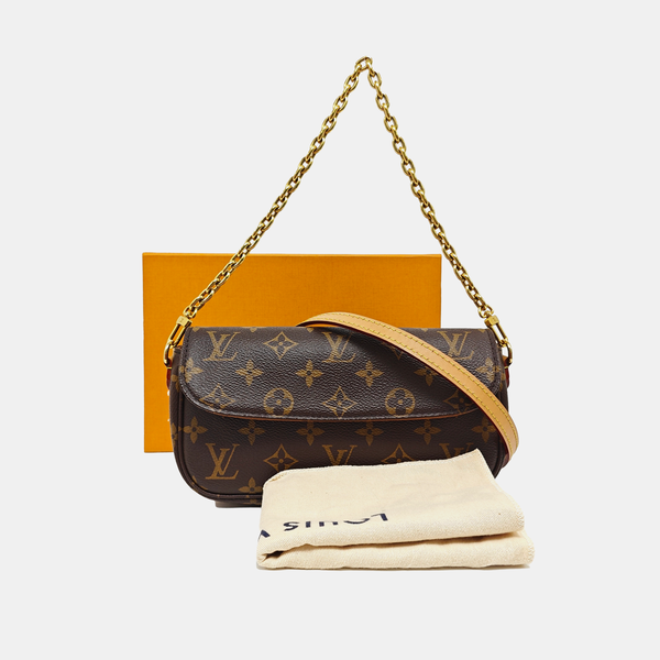 IVY Monogram Coated Canvas Brown