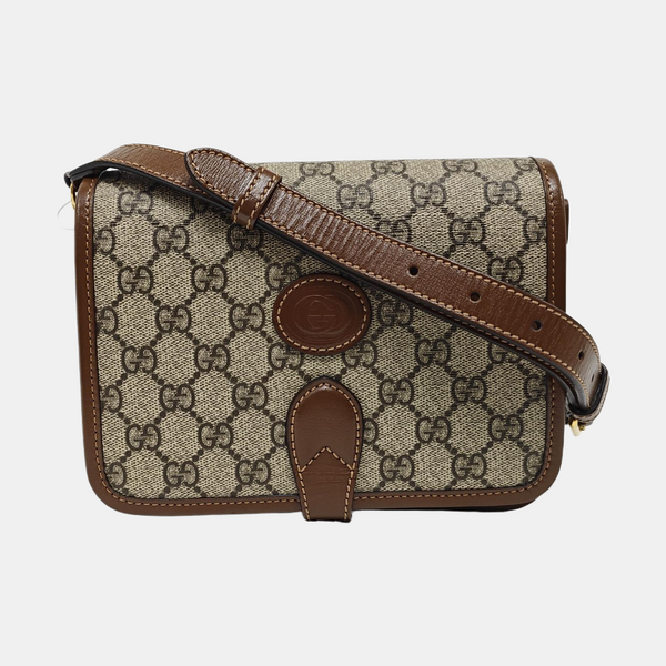 Retro Mini Monogram Coated Canvas Beige