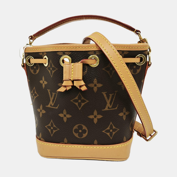NOÉ Nano Monogram Coated Canvas Brown