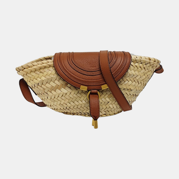 Special Material Shoulder Bag Beige