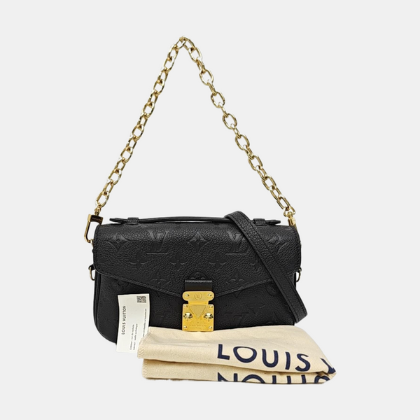 MÉTIS EAST WEST Monogram Calfskin Black