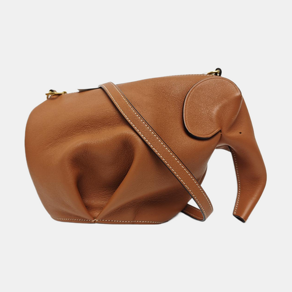 Animals Mini Calfskin Brown