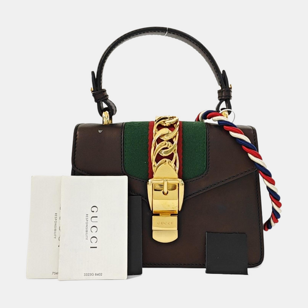 Sylvie Mini Calfskin Black