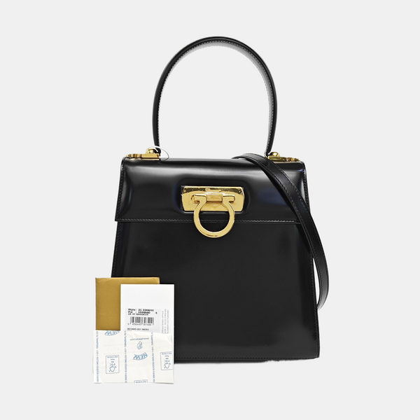 Kelly Medium Patent Leather Black